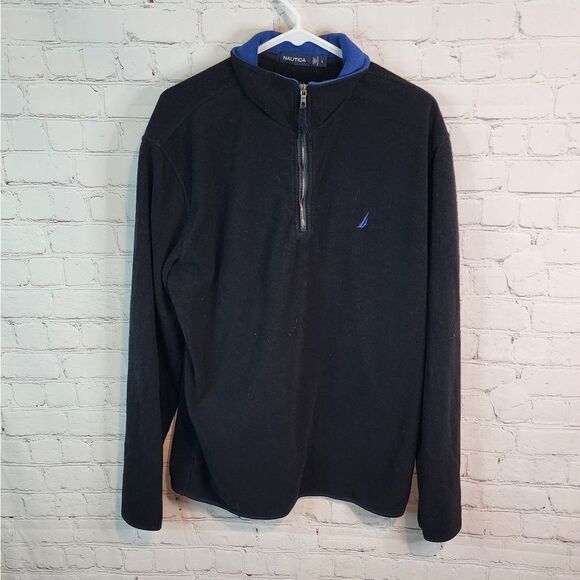 Men's Nautica zip-up sweater fleece, size Large - Picture 1 of 3